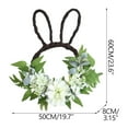 thumbnail image 3 of Adornos colgantes de Pascua, decoraciones de Pascua, regalos de Pascua, corona de orejas de conejo de Pascua, decoración colgante simulada para puerta de entrada, adorno colgante de puerta con orejas, 3 of 9