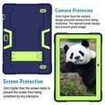 thumbnail image 3 of Mignova pour Vankyo Matrixpad z4/Z4 Pro Étui, Hybride Antichoc Anti-Chute Armure Robuste avec Béquille Intégrée Étui de Protection Complet pour Tablette Vankyo Matrixpad z4/Z4 Pro 10 Pouces (Bleu Marine/vert), 3 of 7