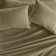thumbnail image 5 of Juego de Sábanas Transpirables, Frescas y Resistentes a las Arrugas + 2 Fundas de Almohada Extra Verde Sage para Ropa de Cama Tamaño King de Comfort Canopy, 5 of 11