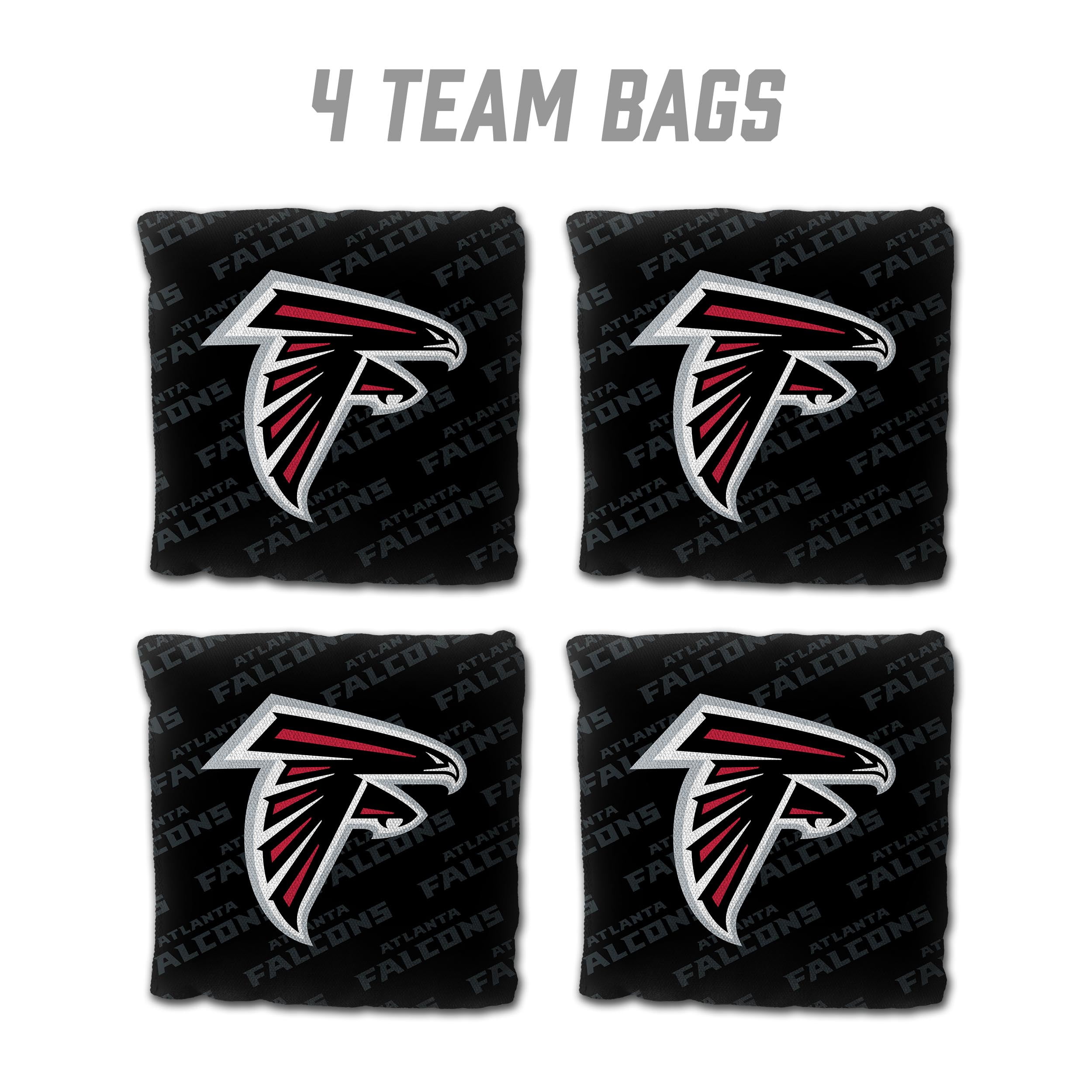 NFL Atlanta Falcons Cornhole Bags - 4PK - Black