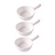 thumbnail image 1 of Recipiente para condimentos, cuencos para salsas, platillo de cerámica reutilizable para ketchup. Pequeño blanco, 1 of 9