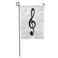 thumbnail image 1 of JSDART Noir Simple Clé de Sol Divertissement Plat Plaisir Passe-Temps Écouter Matériel Jardin Drapeau Décoratif Drapeau Maison Bannière 12x18 Pouces, 1 of 2