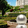 thumbnail image 2 of Garden Sphere Stand with Stainless Steel Material for Gaze Ball Decor Perfect for Garden Use Silver, 2 of 9