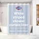 thumbnail image 1 of Forro de cortina de ducha CLOROX Premium a rayas, impermeable, 1 of 9