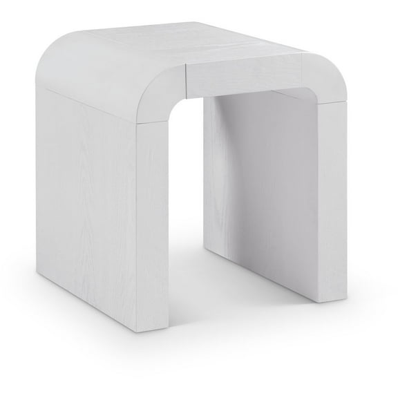 Meridian Furniture Toulon White Oak Veneer End Table