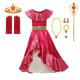 thumbnail image 3 of Vestido de princesa Disney para niñas, disfraz de Rapunzel, Elsa, Anna, Cenicienta, Halloween, fiesta de carnaval, ropa de fantasía para niños, 3 of 5