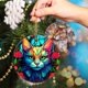 thumbnail image 5 of Adorno Navideño Touber Gato Cerámico Redondo 7cm, 5 of 7