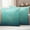 Aquamarine, Mint, Teal, Seafoam, variant on Indigo Blue Ombre Outdoor Pillow Covers 26x26 Set of 2, Waterproof Patio Throw Pillowcase Protectors, Geometric Stained Glass Square Decorative Pillow Shams Cushion Covers for Seat Bed Couch Sofa