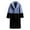 Black, variant on Prime Sales Of The Day Womens Winter Coats Casual Lapel Long Sleeve Fleece Faux Fur Jacket Trendy Color Block Open Front Cardigans with Pockets Black XL