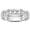 B-Wedding Band, variant on Men Wedding Band 925 Sterling Silver Men Rings 5A CZ Round Cut Wedding Rings for Men Size 9