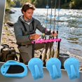 thumbnail image 2 of Fishing Rod Clip – 4Piece Rack Organizer, Portable Elastic Accessory, Pole Mount Attachment | Bank Shore Pier Pool Ice Saltwater Surfing Travel Gear for Anglers Fishermen Sports Lovers Adventures, 2 of 7