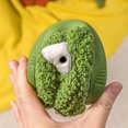 thumbnail image 7 of HNMKIU Cute Kids Slippers for Boys and Girls Cartoon Animal Shape Fuzzy Warm Flat Bottom Soft Lightweight Solid Color for Autumn Winter Z02_Green,2.5-3 Years, 7 of 7