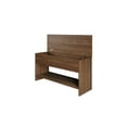 thumbnail image 4 of Home Design Glendive Storage Cabinet Bench with Hidden Compartment, Sturdy Construction, Multi-Purpose Design for Entryway, Bedroom, or Living Room, Brown, 4 of 10