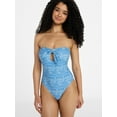 thumbnail image 2 of No Boundaries Bandeau One-Piece Swimsuit, Women's XXS-XXL, 2 of 7