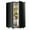 Black, variant on CONCETTA Mini Fridge With Freezer 3.2 Cu.Ft Single Door Adjustable Thermostat, Low Noise, For Bedroom, Office, Dorm, Black