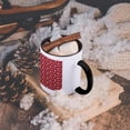 thumbnail image 5 of 3dRose, Pink, Purple, And Gray Musical Notes In Circles Pattern, 11oz Two-Tone Black Mug, 5 of 7