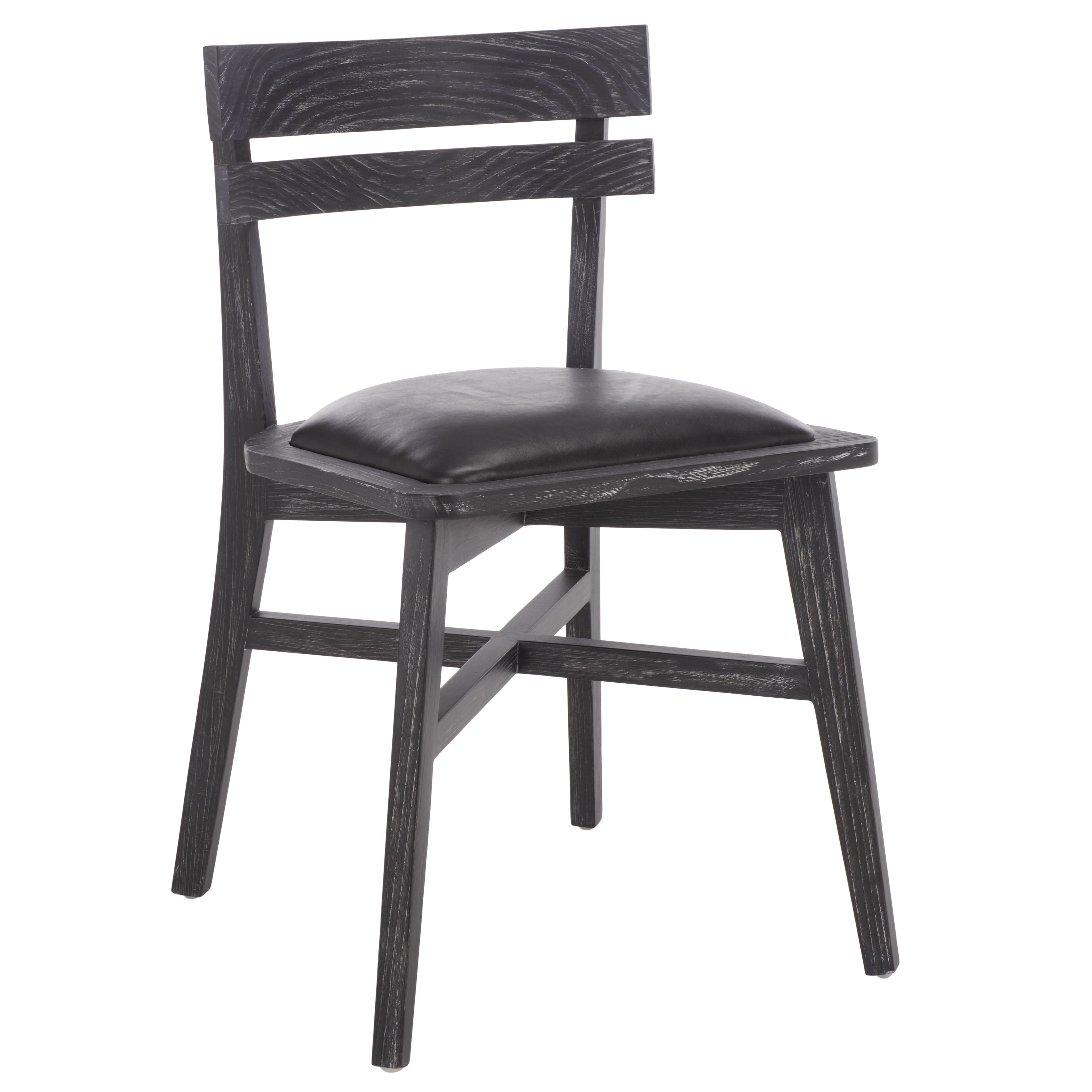Safavieh Casper Wood Dining Chair, Black Wash/Black