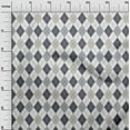 thumbnail image 2 of oneOone Cotton Jersey Gray Fabric Argyle Check Dress Material Fabric Print Fabric By The Yard 58 Inches Wide, 2 of 4