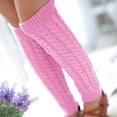 thumbnail image 6 of IDALL Socks for Women,Crew Socks Fashion Women Winter Warm Leg Warmers Knitted Crochet Long Socks Ankle Socks,No Show Socks Pink, 6 of 7