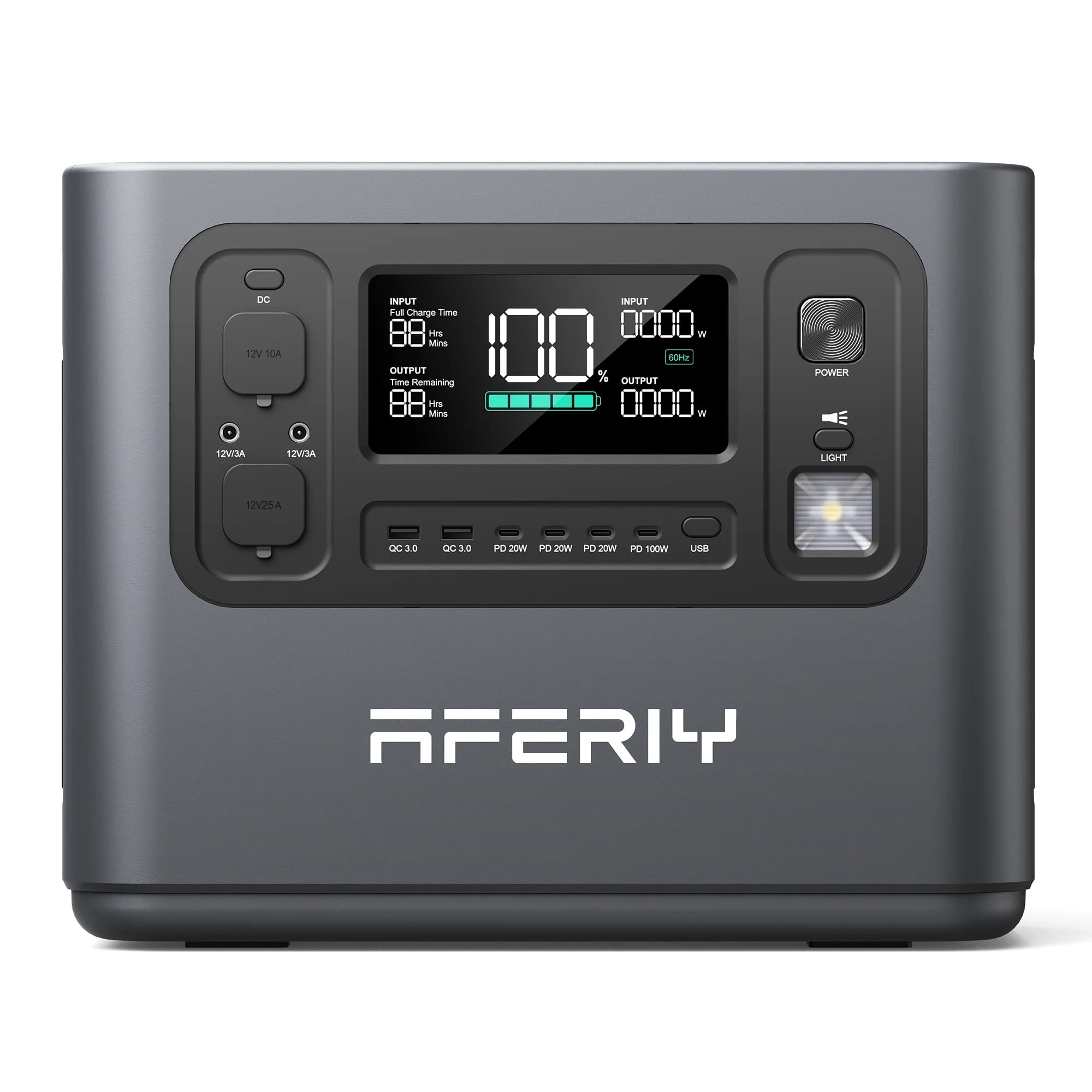 AFERIY 960Wh Portable Power Station, 1200W (2400W Surge) LiFePO4 Solar Generator with 14 Ports, Fast 1.5H Charging, UPS Backup for Home, Camping, RVs