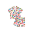 thumbnail image 2 of Aojekbee Baby Shorts Set Short Sleeve Floral/Strawberry/Chicken Print Shirt and Shorts Toddler 2 Piece Outfits, 2 of 10