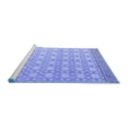 thumbnail image 2 of Ahgly Company Machine Washable Indoor Rectangle Abstract Blue Modern Area Rugs, 3' x 5', 2 of 4