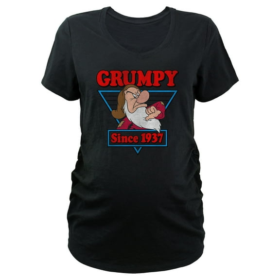 Women's Snow White and the Seven Dwarfs Grumpy Since 1937 Graphic Maternity T-Shirt