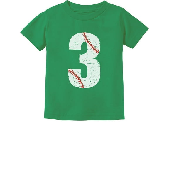 Tstars Boys Unisex 3rd Birthday Gift Baseball Tshirt Birthday Gift for 3 Year Old Birthday Gift for Boys Birthday Gift for Three Year Old Birthday Party B Day Toddler Kids T-Shirt