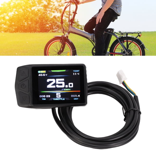 Electric Bike Display Panel, Electric Bike Color Display ABS User Friendly SM Connector for Riding