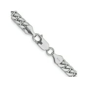 FJC Finejewelers 14 kt White Gold Curb WG Solid Miami Cuban Chain Bracelet 8 Inches x 5.5 mm