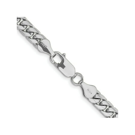 FJC Finejewelers 14 kt White Gold Curb WG Solid Miami Cuban Chain Bracelet 8 Inches x 5.5 mm