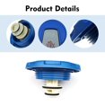 thumbnail image 3 of Coolant Reservoir Tank Cap, Radiator Expansion Sealing Cover, Replacement OEM#4M0121321E, Compatible with VW Porsche (Blue) -, 3 of 6
