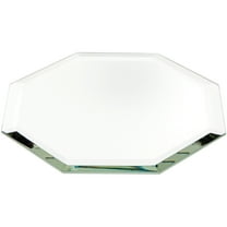 Plymor 4" Octagon, 3mm Thick Beveled Glass Mirror, Pack of 2