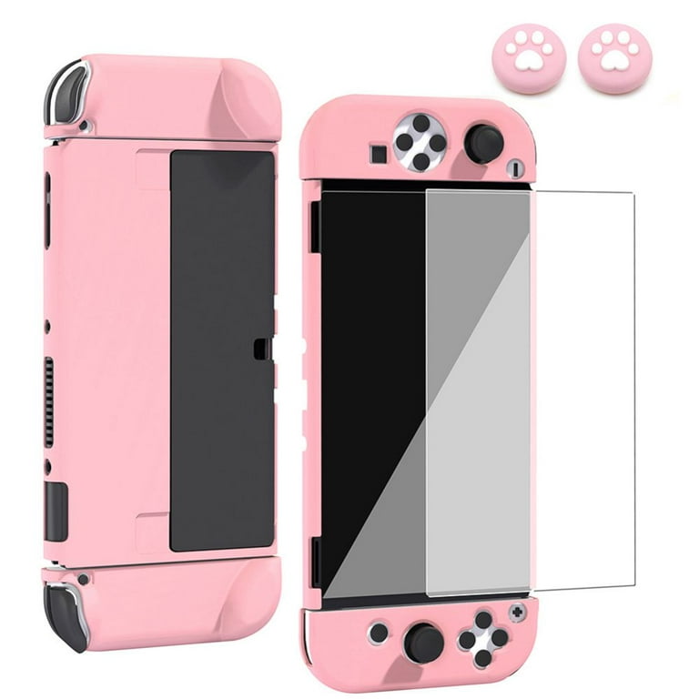 orm ironi tortur Dockable Case Compatible with Nintendo Switch OLED 2022 [New Upgrade]  Protective Grip Skin Cover with Tempered Glass Screen Protector and Thumb  Stick Caps - Walmart.com