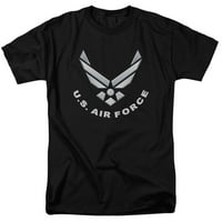Air Force - Logo Adult Regular Fit T-Shirt - Adult Regular Fit T-Shirt / 5XL / Black