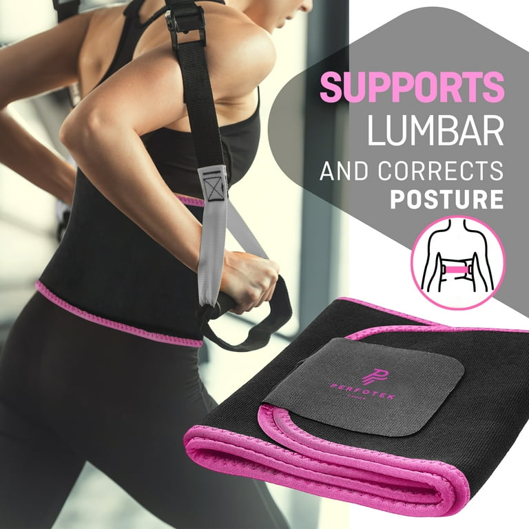 Perfotek Waist Trimmer Belt for Women Waist Trainer Sauna Belt