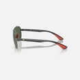 thumbnail image 4 of Ray Ban Scuderia Ferrari Dark Green Pilot Unisex Sunglasses RB8331M F00171 61, 4 of 5