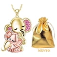 thumbnail image 2 of Collar Elefante High Monaco ElephantNeck03 5 Pzas Dorado/Rosa Metal, 2 of 3