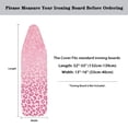 thumbnail image 6 of HELLHERO 15"x54" Elastic Edge Ironing Board Cover Pink Leopard Easy to Clean for Home Ironing, 6 of 6