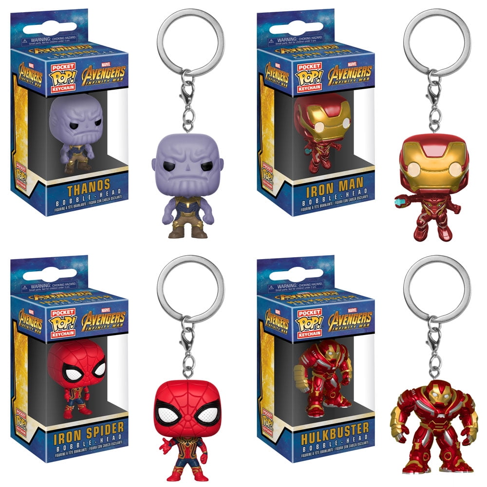 iron spider funko pop keychain