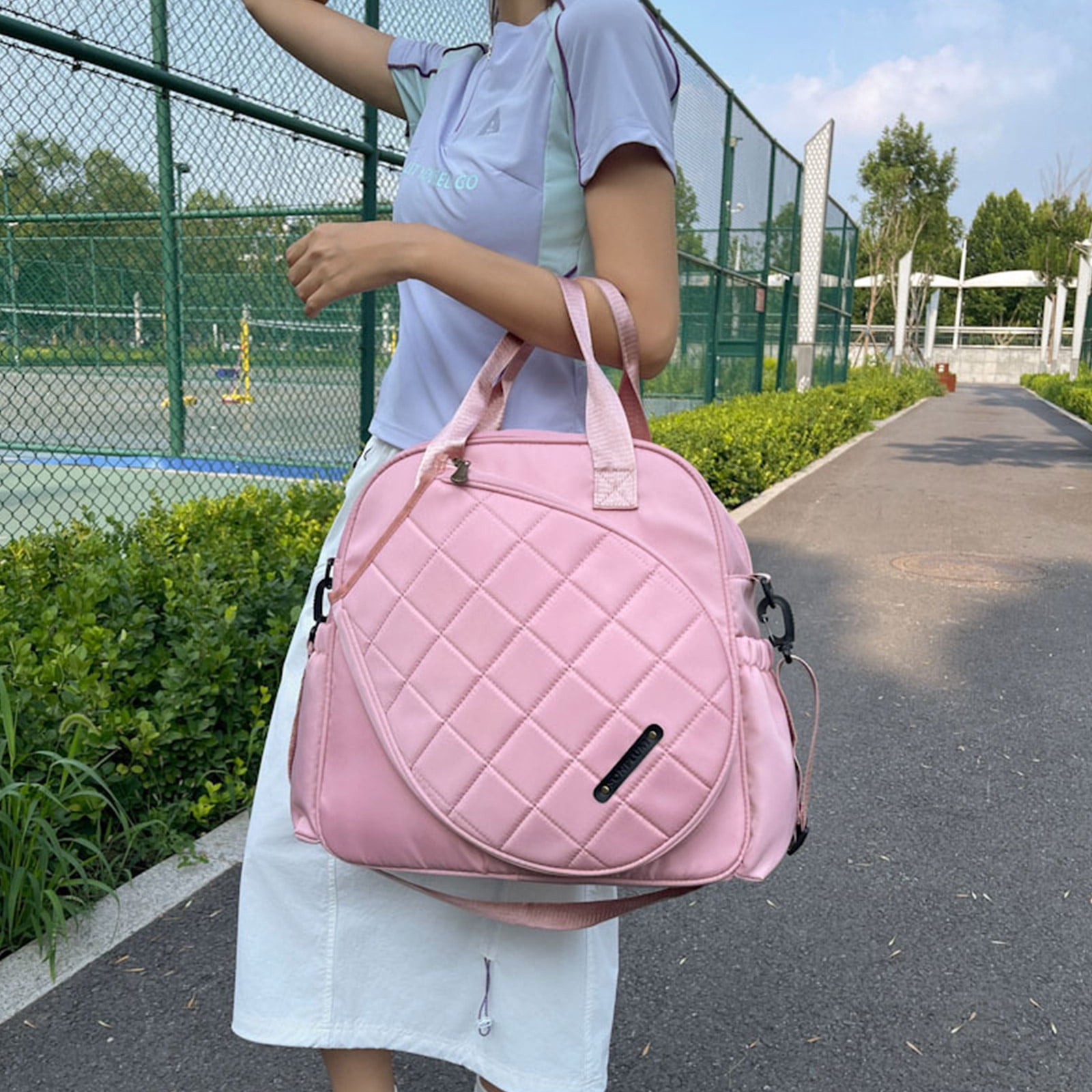 Tennis Racket Carrying Bag with Adjustable Shoulder Strap Light Weight Badminton Gear Bag for Tennis Player Beginner