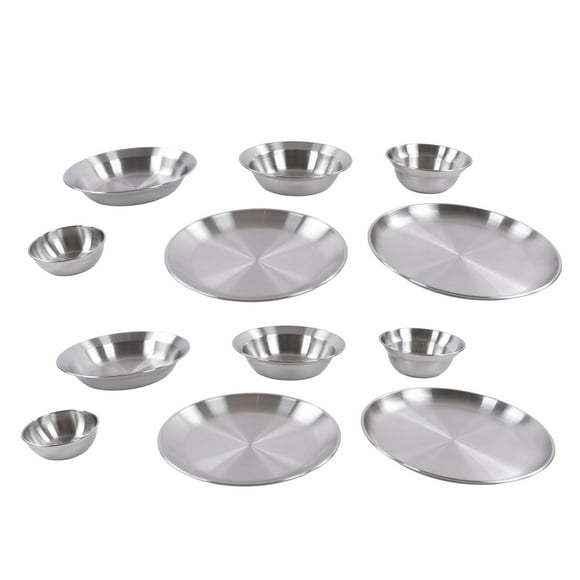 Camping Dinnerware Set12pcs Camping Dinnerware Set Camping Kit Stainless Steel Camp Mess Kit True Excellence