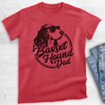 thumbnail image 2 of Basset Hound Dad, Unisex Men's Shirt, Basset Hound Owner, Funny Dog Dad Gift, Heather Red, Medium, 2 of 6