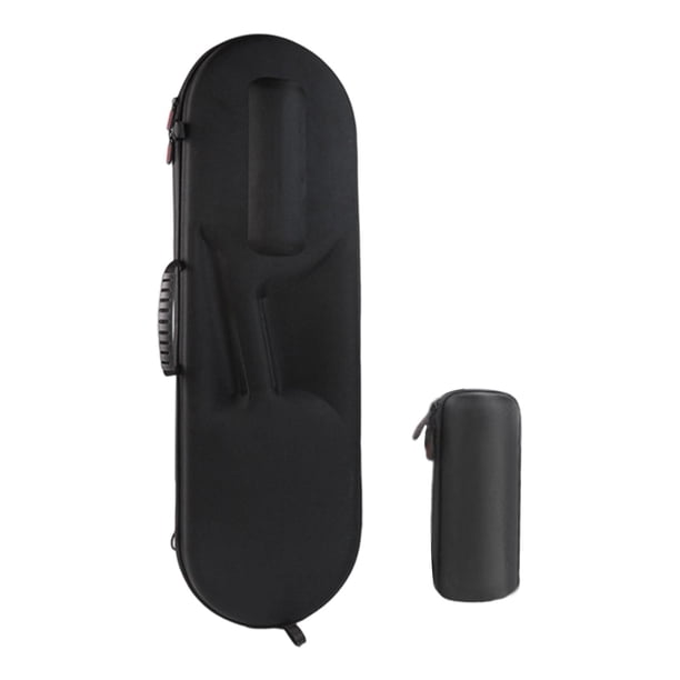 Funda rígida para raqueta de bádminton con correa de hombro extraíble, portátil e impermeable. Negro