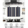 thumbnail image 6 of Stove Top Covers for Electric Stove, Blue and Brown Geometric Stripe Pattern Glass Stovetop Cover Protector, Induction Cooktop Protector Oven Mat for Kitchen Countertop 24"x21", 6 of 8