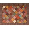 thumbnail image 1 of Ahgly Company Indoor Rectangle Contemporary Rust Pink Abstract Area Rugs, 8' x 10', 1 of 6