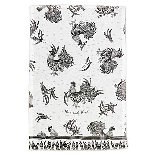 28L x 20W ELEPHANT Karma Gifts Black and White Boho Tea Towels 