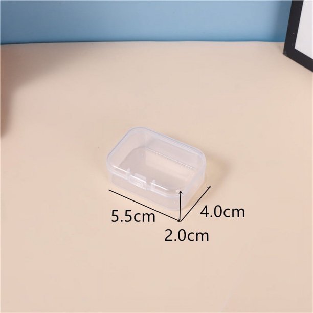 Caja de plástico transparente cuadrada Caja de almacenamiento de piezas rectangular cuadrada Caja de joyería Equipo de pesca Embalaje de flores de jabón Caja cuadrada