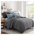 thumbnail image 2 of YOSITiuu - Mills Waffle Charcoal Comforter Set - Comforter + One Standard Pillow Case - Charcoal Waffle Weave - Comforter (68 x 88in.) and Pillow Case (26 x 20in.) - Cotton, 2 of 6
