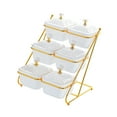 thumbnail image 4 of WeiLaiKeQi Dried Fruit Salad Plate Platter Nuts Tray for Dried Fruits Candies Appetizer White, 4 of 9